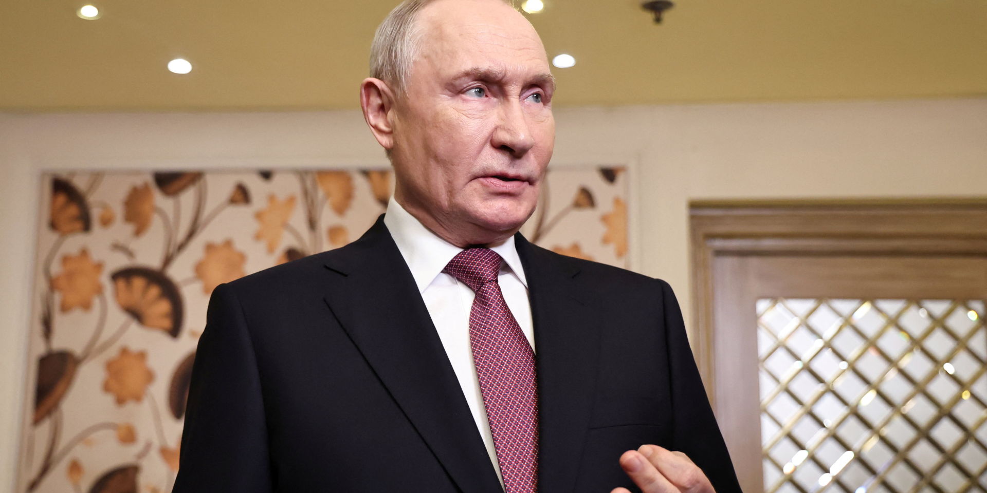 Російський диктатор Володимир Путін на&nbsp;полях саміту БРІКС у&nbsp;Нью-Делі, Індія, 12 вересня 2026 року (Фото: Sputnik/Alexander Kazakov/Pool via REUTERS)