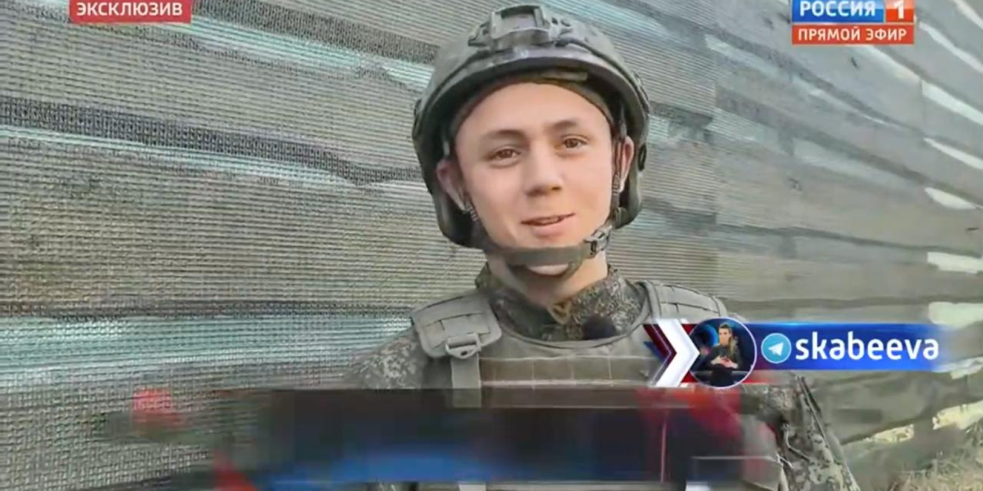 Юнак з&nbsp;Херсонщини, який воює проти України, дав інтерв'ю російським пропагандистам (Фото: Скриншот з відео/NV)