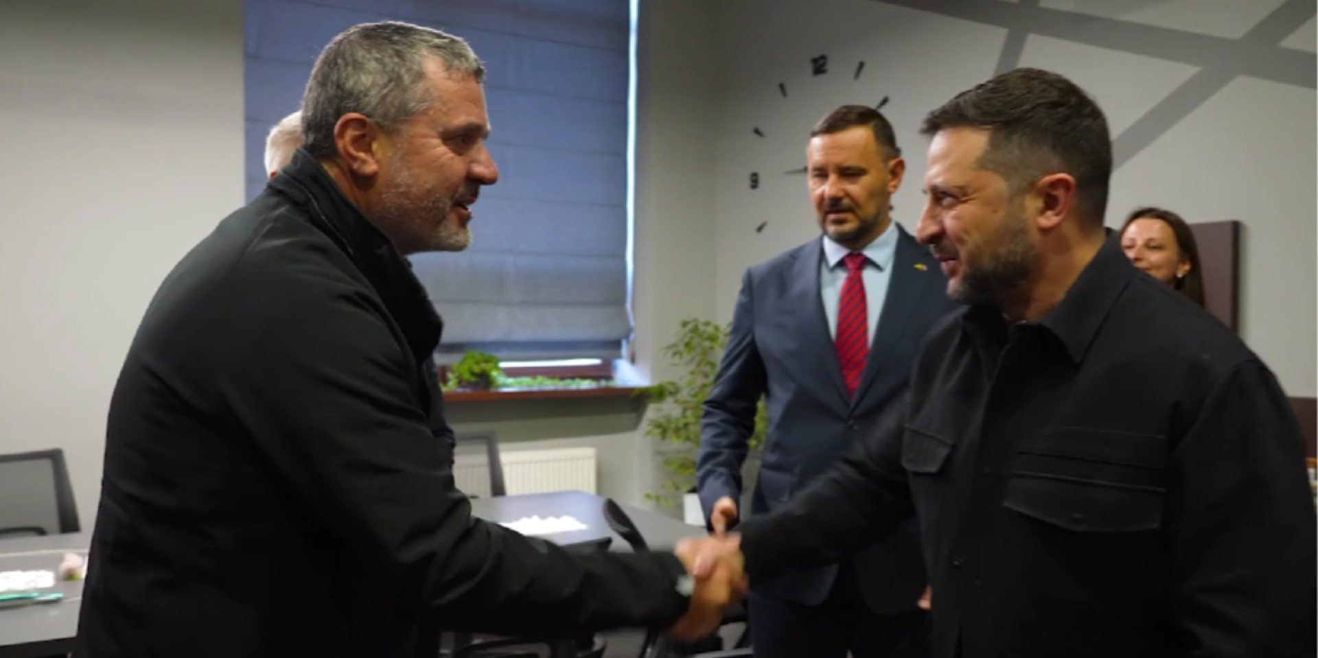 On September 17, a delegation from Slovenia arrived in Kyiv (Photo: Zelenskiy Official / Telegram / Screenshot)