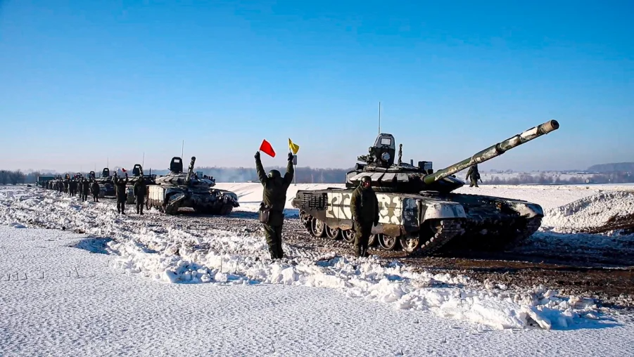 Russian combat training near Ukrainian borders (Фото: AP)