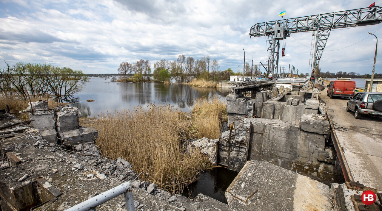 The dam near Kozarovichi was blown up (Фото: NV / Olexander Medvedev)