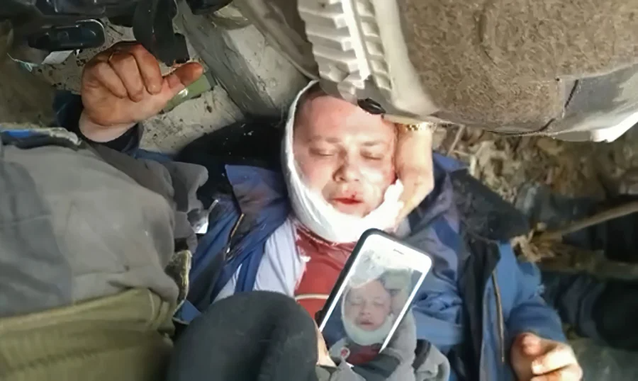 Russian pilot Alexander Krasnoyartsev during detention (Фото: DR)