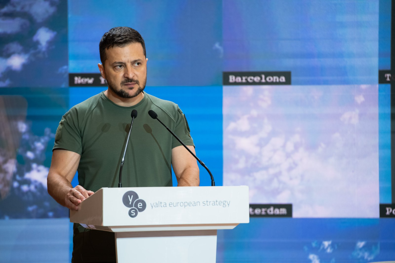 Український президент заявив на форумі, що Європу і Україну чекає найскладніша зима (Фото: пресслужба YES)