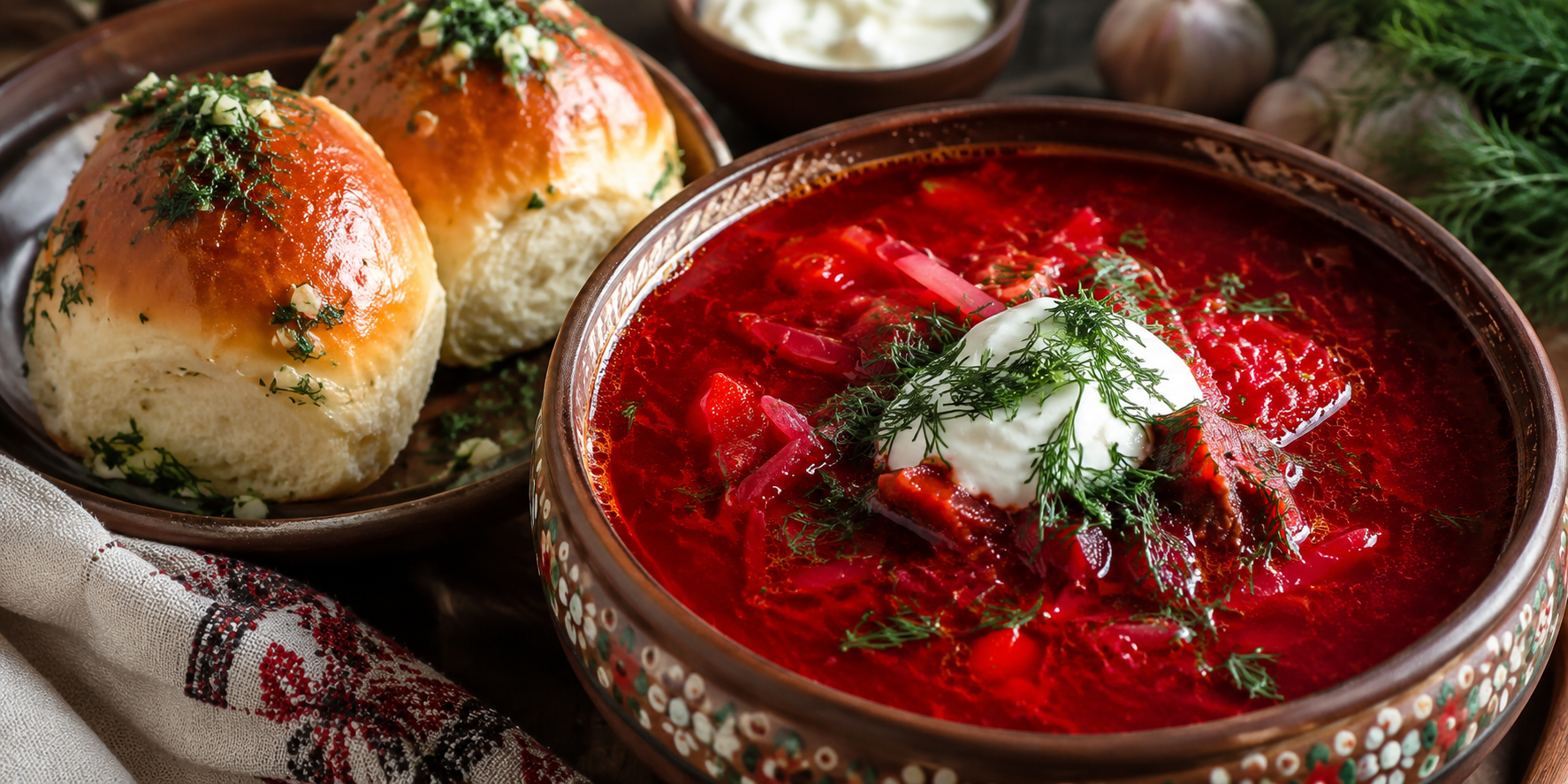 На Донеччині здавна готували багато різновидів борщу (Фото: NV Food via Chat GPT All)