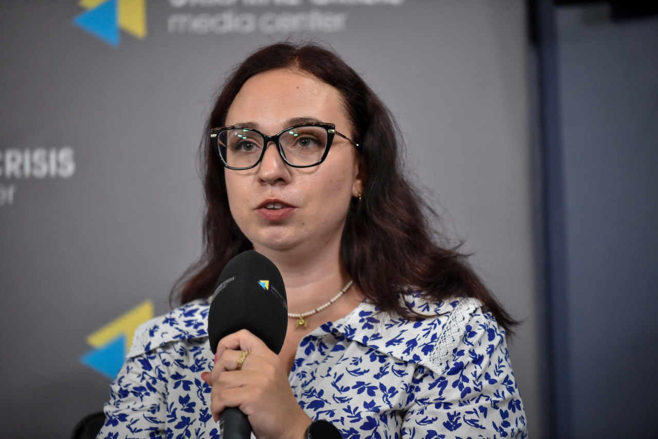 Координаторка роботи адвокатів, аналітикиня Ukrainian Legal Advisory Group Аліна Павлюк (Фото: Центр громадянських свобод)