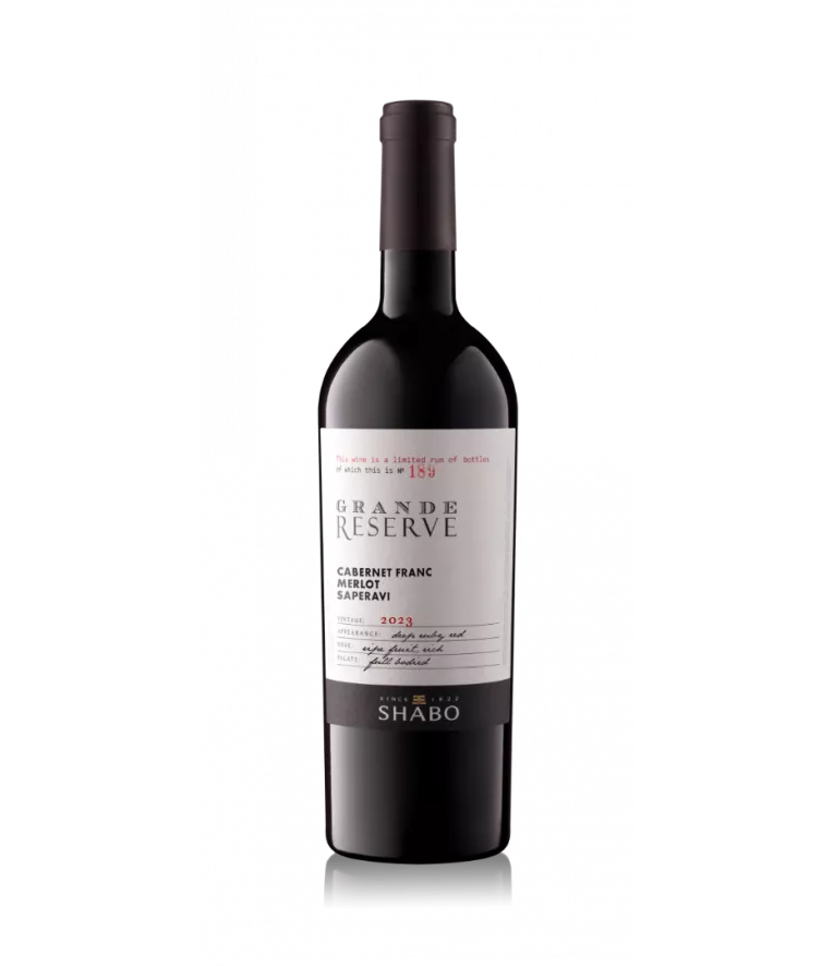 SHABO Grande Reserve Cabernet Franc-Merlot-Saperavi 2023 (Фото: shabo.ua)