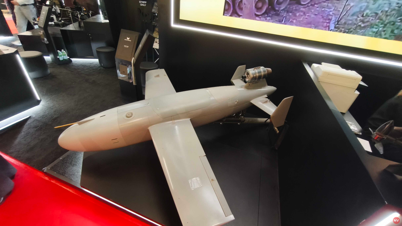 Ракета-дрон Барс на&nbsp;виставці озброєння MSPO 2026 (Фото: NV)